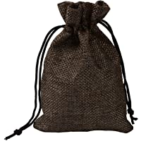 PLECUPE 20 Piezas Bolsas de Arpillera Bolsas de Joyas Cordón- 7x9cm Bolsa de Lino Bolsa de Yute- Bolsa de Yute Lavanda…